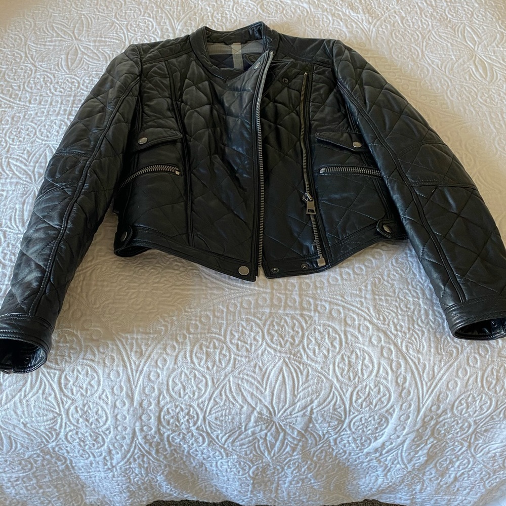 Burberry Brit Black Leather Jacket